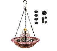 Generisch Bird Bath Fountain - Decorative with Pump & Sprinkler | Solar Powered Water Fountain for Bird Baths - for Attracting Hummingbird Fink in the Garden Pond Patio