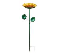Generisch Bird Bath - Vintage Iron Flower Decoration, Bird Water Drinker, for Aviary, Finch, Monk's Parakeet, Home, Garden, Backyard, Courtyard, Landscaping, Park