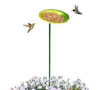 Generisch Bird Baths on the Base, Metal Bowl with Pole and Ground Spike, Metal Bird Bath for the Backyard, Yard, Balcony, Railing, Floor, Pool, Deck and Patio