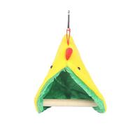 Generisch Bird Bed for the Cage - Hanging Winter Warm Resting House, Wooden Triangular Parrot Bed for Cockatiels and Finches as a Sleeping Place for the Home Cage in the Pet Shop