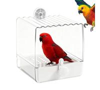 Generisch Bird Cage - Splash-proof Hanging Bath Tub | Bird Bath with Feeder - Parrot Bath with Food Container for Small Birds such as Budgies, Lovebirds and Finches