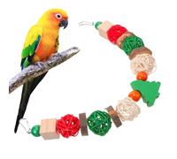 Generisch Bird Chew Toy, Bird Cage Christmas Toy, Hamster Teeth Grinding Toy, Parakeet Toy for Turtle Doves, Finches, Parakeets, Budgies, Parakeets