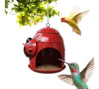 Generisch Bird Feeder - 6.1 x 8.3 inches, Weatherproof Construction, Cute Feeder Chain, Durable Season Protection for Nature Lovers in the Garden, Bird Watching | Environmentally Friendly
