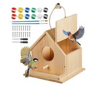 Generisch Bird House Building Kit, Educational Do-it-Yourself Kit, Bird House Building and Painting Set for Family, Classroom, Camp, Easter, Spring and Summer