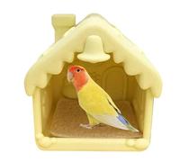 Generisch Bird Nest for the Cage, with LED Lighting and 3D Print, Hiding House, Bird Hiding House, for Budgies, Cockatiels, Canaries, Inseparable for Breeding, Sleeping, Laying Eggs