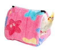 Generisch Bird Nest House - Flannel and Cotton Plush Sleeping Hideaway Soft and Cosy | Highly Elastic Small Animal Cave Bird Hammock Bed for Turtle Doves, Small Cages, Cold Weather