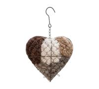 Generisch Bird Nesting Heart - Metal Handmade Bird Nesting Heart Made of Alpaca Fibre, Lightweight | Handmade Bider: d Ñesťing Hêader: for Parakeets, Cockatiels