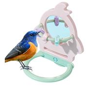 Generisch Bird Playground Perch, Buy-Safe with Mirror Toy, Bird Perch for the Cage, for Pets such as Budgies, Cockatiels, Lovebirds, Canaries