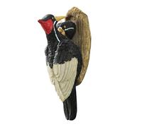 Generisch Bird Sculpture for Garden - Outdoor Woodpecker Statue for Tree | Feeding Resin Animal Figure Decoration for Garden Lawn Backyard Entrance Area Path