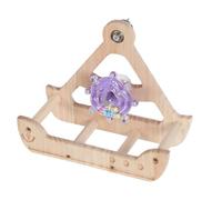 Generisch Bird Swing for the Cage, Interactive Wooden Perch, Bird Accessories, Cage Equipment, for Pets, Birds, Movement, Activity, Climbing and Feeding