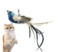 Generisch Bird Toy for Cats, Enriching Feather Toy, Interactive, Kitten Toy with Bell, Against Boredom for Domestic Cats, Pets