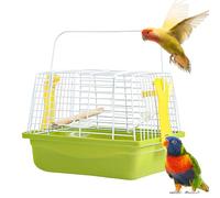 Generisch Bird Transport Cage, 23 x 17 x 17 cm, Portable Transport Cages for Birds the Go with Handle, Breathable Bird Cage for Turtle Doves, Parakeets, Cockatiels
