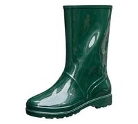 Generisch Black Ankle Boots Women's Elegant Summer Boots Women's 41 Soft Rubber Shoes Fashionable Chelsea Boots Non-Slip Women's Shoes Plain Slip-On Shoes Abrasion-Resistant Summer Ankle Boots, Green