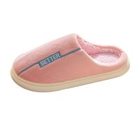 Generisch Black High Shoes Women's Four Seasons Cute Slippers for Non-Slip Fpir Season Fabric Cotton Colourful Slippers Black High Shoes Women's Heel 6 cm, pink, 5 UK