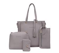 Generisch Black Leggings with Pockets and Mesh Shoulder Crossbody Set Black Jeggings Women with Pockets, gray, One Size