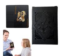 Generisch Black Playing Cards - 54 Black Poker Cards | Waterproof Card Game for Beginners and Experienced Players | Interactive Family Toy, Parties, Evenings, Group Activities