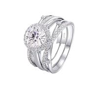 Generisch Black Rings Four Claw Ring Wedding Ring for Lovers Ring Hair Rings Set (A, A)