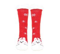Generisch Black Sneaker Socks Men's Christmas Socks Women's Floor Socks Snow Socks Thick Velvet Sleeping Socks Carpet Socks in Autumn and Winter Stocking Forearm, Dark purple, One Size