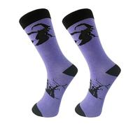 Generisch Black Socks Men Business Funny Halloween Gifts for Women Original Crew Cotton Socks Sports Socks Blue, purple, One Size