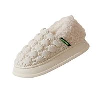 generisch Black Women's Shoes 2022 Women's and Winter Puff Indoor Home Non-Slip Cute Thick Bottom Cotton Slippers Dusky Pink Women's Shoes, a, 5 UK