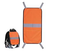 Generisch Blaze Orange Safety Panel - High Visibility Hunting Net Cover with Reflective Strips | Hi-Vis Protection for Backpack & Equipment - For Hiking & Mountaineering