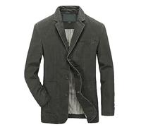 Generisch Blazer Oversize Men's Jacket Long Sleeve Cotton Suit Jacket Loose Comfortable Sports Jacket Business Blazer Jacket Plain Classic Sweat Jacket Everyday Sports Jacket Soft Lightweight