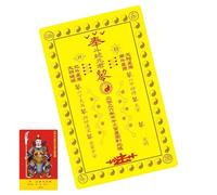 Generisch Blessing Card for Chinese Spring Festival, Collectible Copper as a Keepsake, Protective Card for the Year of the Horse, For Happiness, Success, Bag, Travel, Holiday, Home and Decoration