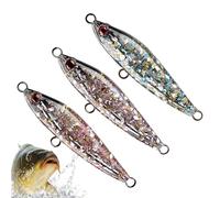 Generisch Blinker Bait, Pack of 3 Glitter Foils, Bait, Fishing Accessories, Trout Bait, for Freshwater, Saltwater, Rivers, Lakes, Coastal