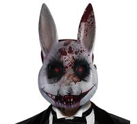 Generisch Bloody Bunny Masque - Horror Full Head | Costume Dress Props for Stage Show, Theatre Performance, Party, Masquerade, Cosplay, Festival, Celebration, Family Reunion