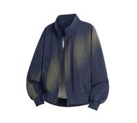 Generisch Blouson Jacket Men's Stand-Up Collar Simple Bomber Jacket Sweat Jacket Lightweight Jacket Oversized Transition Jacket Flight Jacket Thin Jackets Sports Jacket Summer Pilot Jacket Harajuku