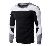 Generisch Blue Pullover with Long Sleeves for Everyday Wear Boys Sweatshirt, black, XXL