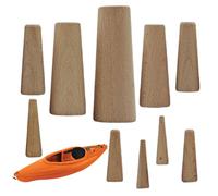Generisch Boat Drain Plugs, Quick Release Stoppers in Wooden Cone Shape, Set of 10 Conical Marine Drain Plugs, for Yachts, Ships, Kayaks, Bilge Pumps, Docks, Fishing, Lakes, Outdoor and Winter