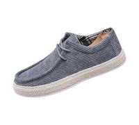 Generisch Boat Shoes Men's All Seasons Flat Corduroy Sports Shoes Round Toe Casual Shoes Comfortable Sailing Shoes Lightweight Breathable Walking Shoes Non-Slip Casual Running Shoes Outdoor Shoes