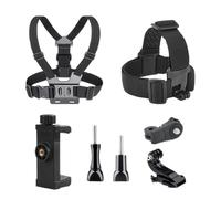 Generisch Body Camera Mount, Adjustable Chesty Harness, Action Camera Strap, Chest Mounts Phone Holder, the Fully Adjustable Straps Ensure a Secure and Comfortable Fit for All Bodies Types