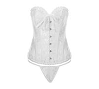 Generisch Bodysuits, Waist Trainer, Body Shaping Corsets, Breast Enhancer, Elegant Design for Various Occasions, Ready-to-Wear Shapewear for All Seasons, Latex Belly Belt, White, XL