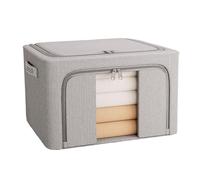 Generisch Boîte de Rangement pour Vêtements - 24L Organiser | Panier Zip Empilable | Sous le Lit pour Dortoir, Voyage, Chambre, Buanderie, Garage, Camping, Rangement Portable, Boîte de Stockage