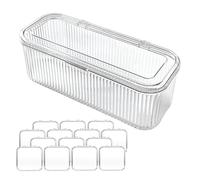 Generisch Boîte Ongles Rangement Manucure Transparent Acrylique 15 Compartments Coffret Modulable with 14 Petites Boîtes et 1 Grande pour Faux Ongles Bijoux Accessories