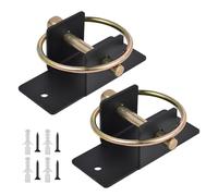 Generisch Book Hooks - Pack of 2 with Quick Release Pins | Wall Mounted Steel Bucket Racks | Hutch for Goats, Donkeys, Durable Feeding Hooks, Multifunctional Tie Loops, 3.62 Inches