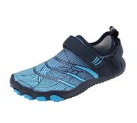 Generisch Border River Tracing Women's Water Shoes, Breathable, Swimming, Diving, Wading Five Finger Trainers, Quick-Drying Beach Shoes, darkblue, 4 UK