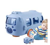 Generisch Bouteille D'eau Scolaire -Bouteille D'eau Bus 500 ml | Gourde Ludique Avec Paille Et Bandoulière, Boutelle Étanche À Roulettes, Gobelet Portable Pour École, Voyage, Activités Plein Air