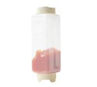 Generisch Bouteilles de Condiments à Presser - Bouteille Souple Inversée Remplissable et Étanche | Distributeur de Ketchup Épais à Pression - Pour Sirop, Miel, Barbecue, Artisanat et Huile