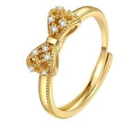 Generisch Bow Ring With Inlaid Zircon As Fashionable Access The Ring Features Butterfly Shaped Design Symbolizing Freedom And Beauty Showcasing The Personality And Button. Middle-earth Of Rings, A