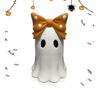 Generisch Bowknot Crafts Desktop - Stable Displacement & Halloween Atmosphere, Ghost Figurine, Halloween Desktop Decoration, Centrepiece, Haunted Setup Photo for Various Decorative Needs