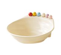 Generisch Bowl for Nibbles Including Snack Forks - Includes 6 Forks, Large Capacity | Serving Bowl for Fruits in the Kitchen - For Home Parties, Family Celebrations, Afternoon Tea