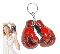 Generisch Boxing Gloves Charm Keychain, Purse Charm, Small Punch Glove Ornament, Portable Boxer Keyring, Creative Acrylic Decoration for Boxing Party