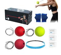 Generisch Boxing Reflex Ball, Speed & Reaction Training - Boxing Reaction Ball with Silicone Headband, for Home On the Beginners & Advanced Men Women Teenagers