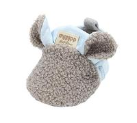 Generisch Boy Prewalker Trainer Slippers Baby Child Crawling Lambskin Shoes for First Steps, gray, 12-18 Months
