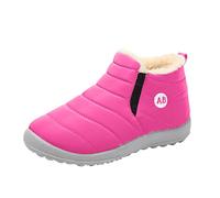 Generisch Boys 36 Flat Splash Fleece Warm Short Tube Snow Boots Snow Boots Boys 35, pink, 1/1.5 UK