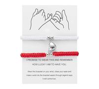 Generisch Bracelet Christening Matching Mutual Attraction Couple Bracelets His and Hers Adjustable 8 Love Heart Bracelet Jewellery Organiser for Jewellery Box for Men, one size, Metal, No gemstone