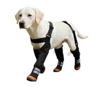 Generisch Braces for dogs, waterproof dog rain boots, reflective snowsuit for and legs, easy to put on with adjustable straps, non-slip for winter walks